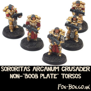 Fox Box Sororitas Arcanum Crusader Non-"Boob Plate" Torsos